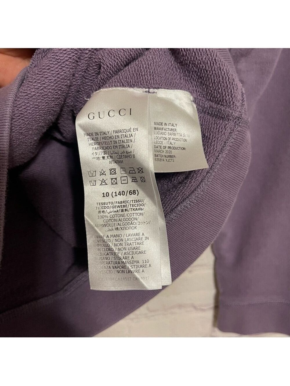 Gucci EUC Kids Graphic Sweatshirt- Unisex Sz 10 - Picture 6 of 10